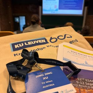 Participants badge of our PhD student Jing Jing Xu